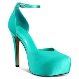 AAJ By Aminah Womens Satiya Platform Dress Green 5.5M